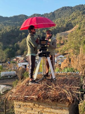 Niti Shah Instagram - #Koshedhunga 🎥🎬 For someone just starting out, you dream of being part of something big and I’m so grateful I got to experience that with this one. 
When @director.sarojpoudel sir the director of the iconic 'Purna Bahadur Ko Sarangi' called me for a role in his next movie, I was in complete disbelief. Some opportunities truly feel like blessings that come knocking at your door, and this was one of them. I’m so grateful for the trust and kindness he showed me throughout this journey.For a newcomer like me, working alongside the best of the best in the industry @surakshyapanta and @actoreecha di was more than just happiness, it was a dream come true. Can’t wait for you all to watch this beautiful film! Hitting theaters on Bhadra 12 / August 28🌷