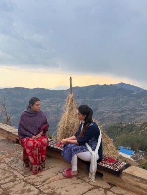Niti Shah Instagram - #Koshedhunga 🎥🎬 For someone just starting out, you dream of being part of something big and I’m so grateful I got to experience that with this one. 
When @director.sarojpoudel sir the director of the iconic 'Purna Bahadur Ko Sarangi' called me for a role in his next movie, I was in complete disbelief. Some opportunities truly feel like blessings that come knocking at your door, and this was one of them. I’m so grateful for the trust and kindness he showed me throughout this journey.For a newcomer like me, working alongside the best of the best in the industry @surakshyapanta and @actoreecha di was more than just happiness, it was a dream come true. Can’t wait for you all to watch this beautiful film! Hitting theaters on Bhadra 12 / August 28🌷