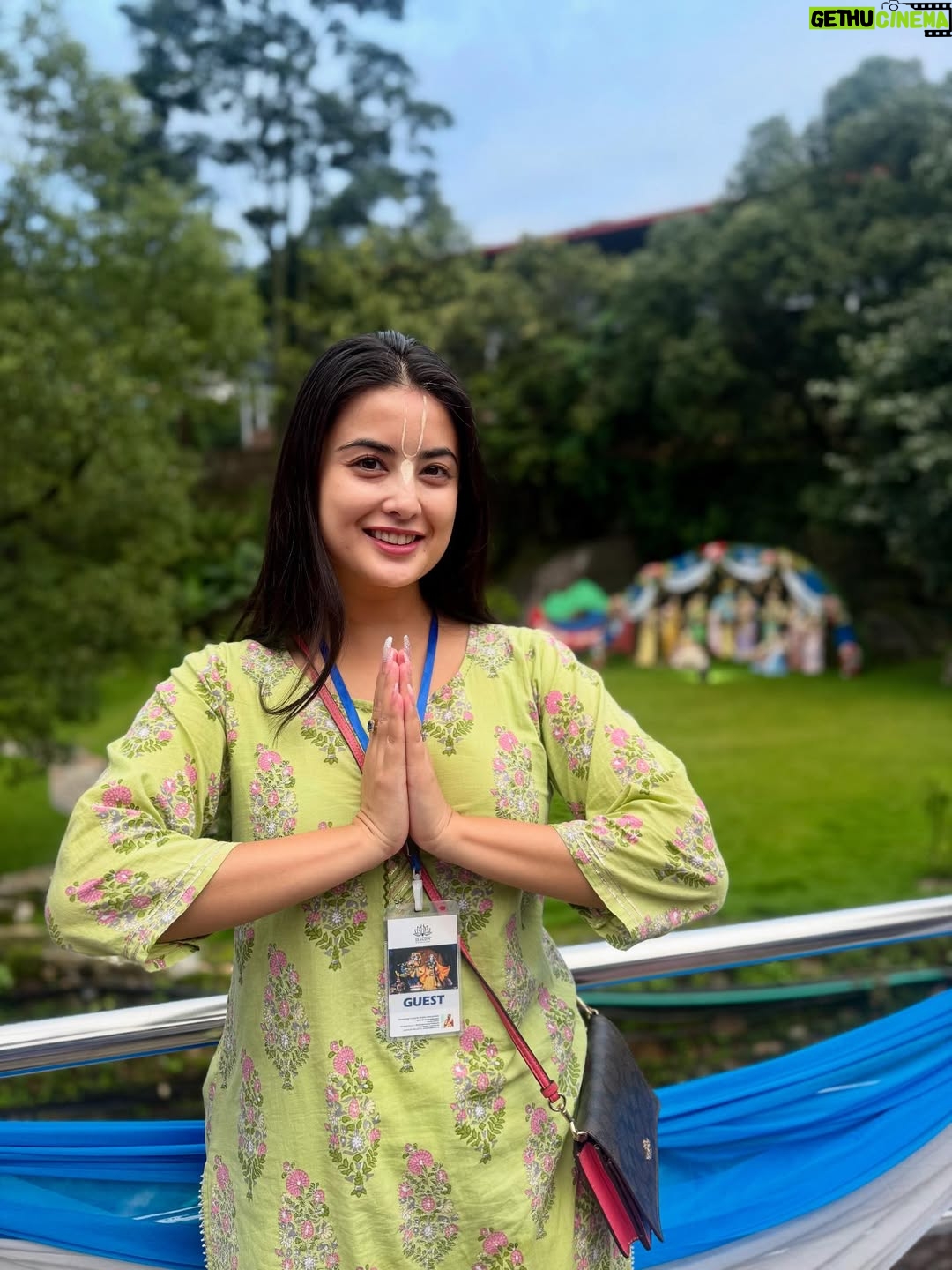 Niti Shah - 21.4K Likes - Every year I love going to ISKCON to celebrate Krishna Janmashtami 🦚It's something really close to my heart and brings immense peace to mind and soul. Such a joyful and uplifting experience! @iskcon_kathmandu 
Hare Krishna Hare Krishna 🙏✨🪬