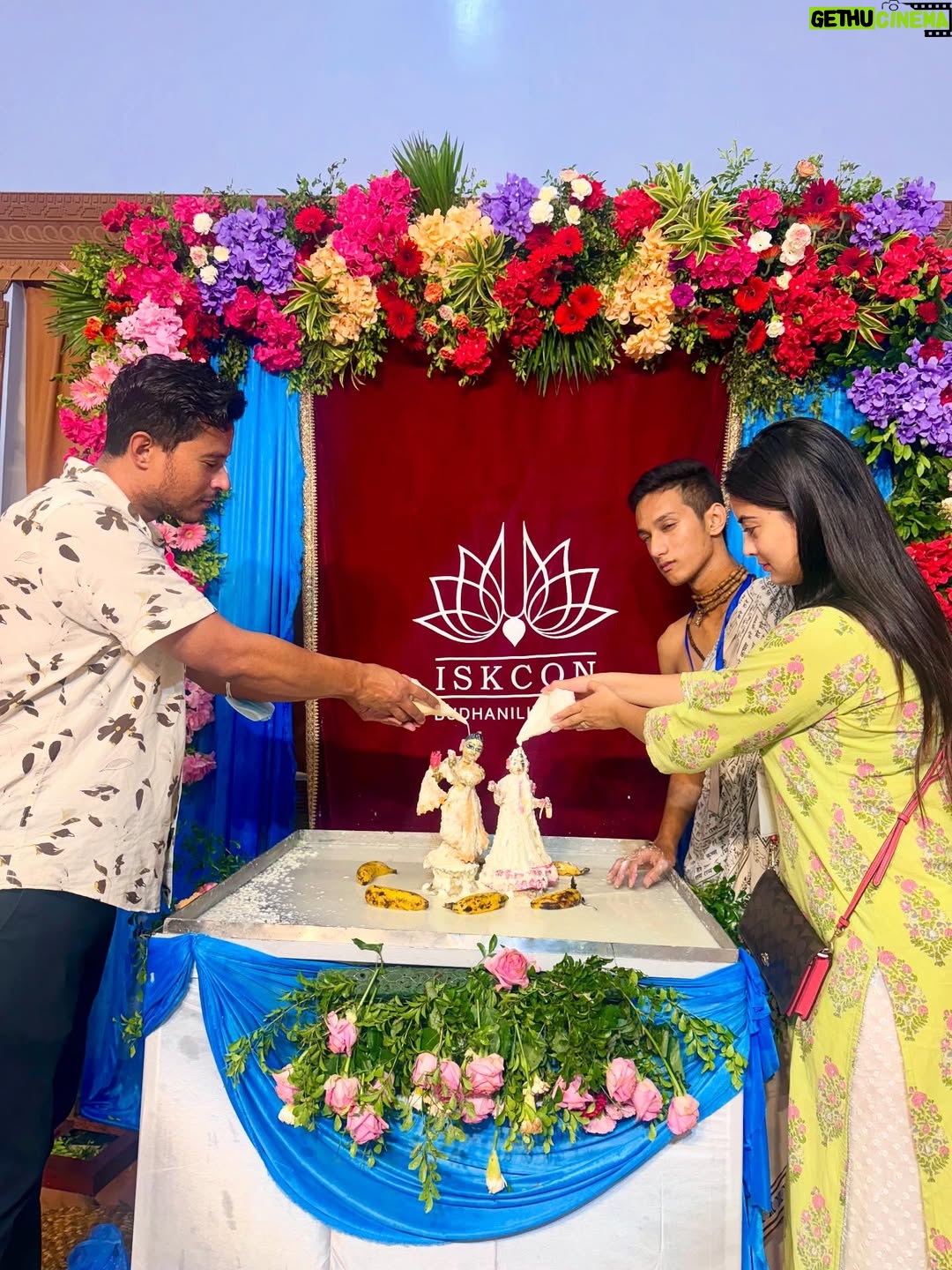 Niti Shah - 21.4K Likes - Every year I love going to ISKCON to celebrate Krishna Janmashtami 🦚It's something really close to my heart and brings immense peace to mind and soul. Such a joyful and uplifting experience! @iskcon_kathmandu 
Hare Krishna Hare Krishna 🙏✨🪬