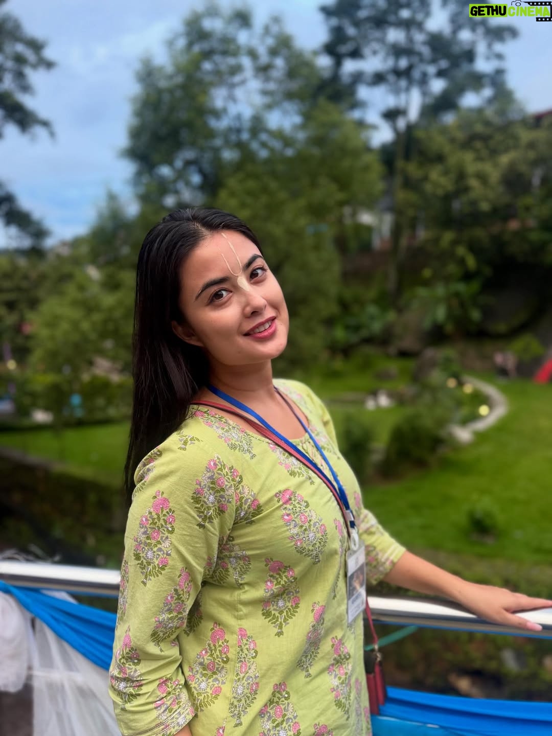 Niti Shah - 21.4K Likes - Every year I love going to ISKCON to celebrate Krishna Janmashtami 🦚It's something really close to my heart and brings immense peace to mind and soul. Such a joyful and uplifting experience! @iskcon_kathmandu 
Hare Krishna Hare Krishna 🙏✨🪬