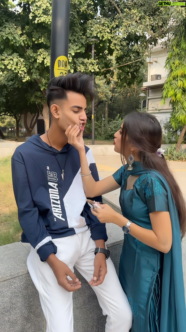 Nitisha - 423.9K Likes - Chocolate jass ke liye❤️🤭😍 @abid_09_ @nitishaa_09_ #reels #reelsinstagram #instadaily #instagood #explore #explorepage #love #cute #happy #viral #reelitfeelit #reelkarofeelkaro #reelsindia #instamood