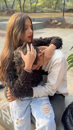 Nitisha Instagram - Kl jass ne mujhe block kiya🥺❤️ @abid_09_ @nitishaa_09_ #reels #reelsinstagram #instadaily #instagood #explore #explorepage #love #cute #happy #viral #reelitfeelit #reelkarofeelkaro #reelsindia #instamood