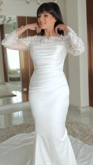 Nourhan Instagram - Dress by : @may.allam.couture 
Make up by : @mariam_fawzy_makeup