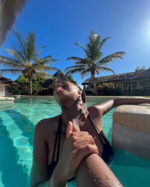 Ntando Duma Instagram - Basking in the glory of good weather and the sweetest love..🏝️🤍