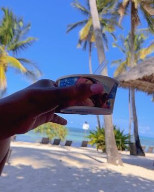Ntando Duma Instagram - Far away from what we know but with you it feels like home🤍🏝️