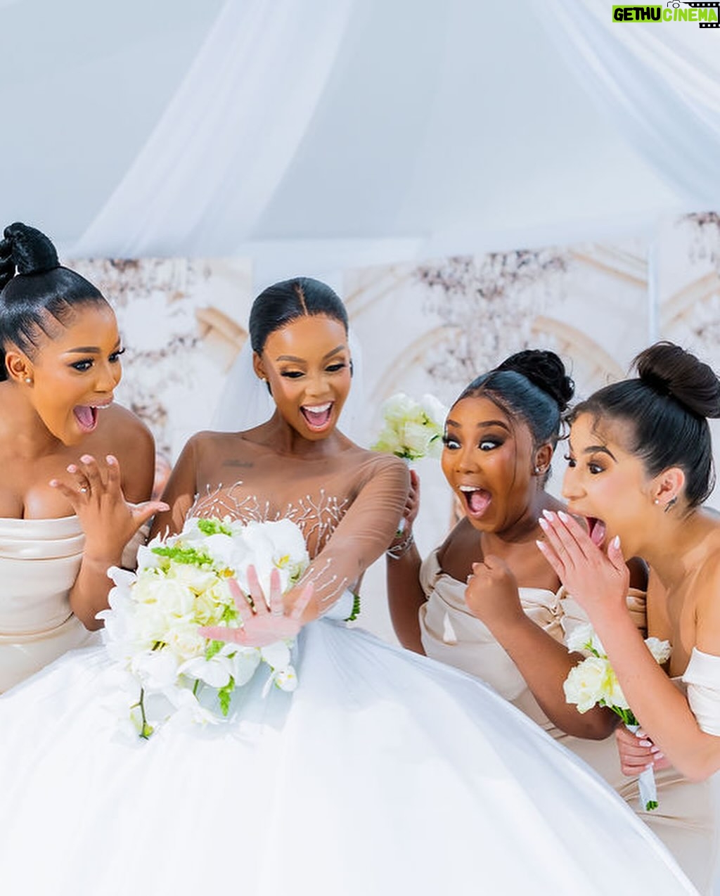 Ntando Duma - 307.5K Likes - “When divine love descends, angels take form in the hearts of those who cherish forever”. My forever arrived in the most precious form - my husband, my best friend, my soulmate. We feel blessed to adorn the cover of @previdarweddings Magazine’s June 2025 issue, sharing our sacred celebration of God’s love with loved ones❤️

Heartfelt gratitude to the dream team who made our day unforgettable:

@Nono_Events - We wouldn’t have given this “tender” 😂 to anyone else but YOU! You brought our vision to life! You are a work of art. Thank YOU!!!🤍

@Geffphotography - You captured our love so beautifully & effortlessly. Thank YOU🤍

@_SunsetCocktails - That bar? As per our request? YOU ATE! Siyabonga 🤍 

@Chefnzuzaofficial - oh my cake boss! You never disappoint! Our cake was a masterpiece, a symphony of taste and beauty. Thank YOU!🤍

@SuitabilityGardens - Your venue was a haven! You sure made our special day a memorable one. Siyabonga 🤍

@Suitability_ - Your tailored suits for MY husband and his men? Top tier! You elevated their elegance, a perfect blend of style and sophistication. Thank you!🤍

@Urbanhair_gallery - You just know how to make one feel like a queen. Thank you for my crown🤍✨

@Mianodesigns - My dress was a dream, a vision that exceeded expectations. Thank you 🤍

@Blackcrownza - That bar brought the perfect finish, sealing our celebration with flair. Our guests couldn’t be more pleased,Thank you!!🤍

Special thanks to those who added magic to our celebration:
@amandablacksa - Your gift and performance were everything and more. Thank you for blessing us🤍

@tondirams - Your one-of-a-kind performance stole our hearts. Precious moments indeed. Thanks bro🤍
 
@muneyi_ - Your angelic voice definitely touched our souls. We’re grateful. Ro livhuwesa🤍

To my incredible bridesmaids ( @iam_khanyi95 @simplymahadi @nadiajaftha - thank you for your love,contribution & support to my special day.I’m eternally thankful!🤍

 @zanelepotelwa - your kindness, dedication, and willingness to be there for us on every special occasion haven’t gone unnoticed. Thank you for being a blessing to our family 🥹❤️#PrevidarWeddingMagazine #LoveStory #WeddingCelebration #NUbeginning