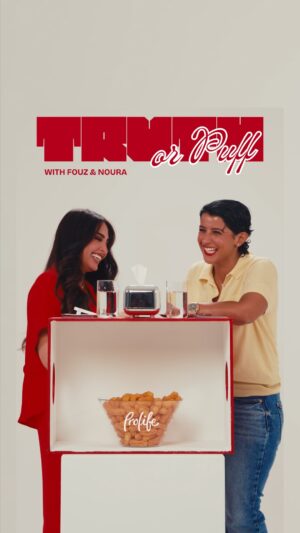 Nura Alumayri Instagram - منو تتوقعون بفوز؟
New episode of “Truth or Puff” with @therealfouz & @nka_line 🤭🫶