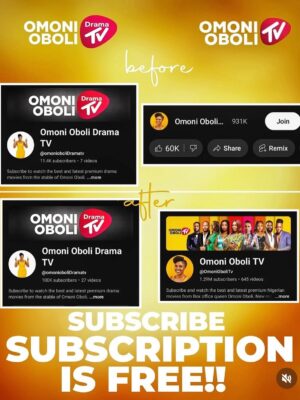 Omoni Oboli Instagram - Give these two a name. 

Bonnie & Clyde 2.0 😩
Lynus and Forginia 

@ikogbonna and I were a mess in Nutty Neighbours. Watch Nutty Neighbours on Omoni Oboli Drama Tv. 

Congratulations mama @omonioboli on 100k subscribers your new channel 🥂