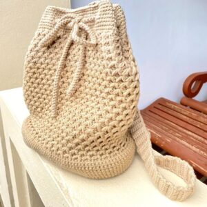 Paing Phyo Thu Instagram - I made a crochet backpack for myself 🧶😇