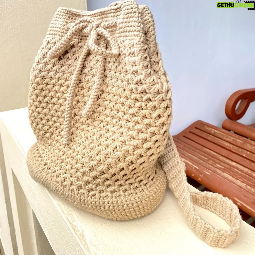 Paing Phyo Thu - 14K Likes - I made a crochet backpack for myself 🧶😇