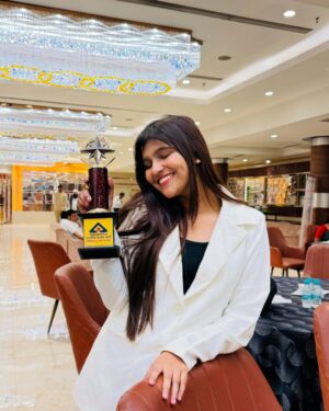 Palak Sharma Instagram - Say hare Krishna 😍❤️ I Got Felicitated as a Community Influencer on occasion of Manak Mahotsav by Bureau of Indian Standards Ghaziabad (Under the Ministry of Consumer Affairs) 🤩🤩
Outreach Partner : Salaam Namaste Community Radio ✨✨Thankyou to each one of my follower ❤️❤️ you guys are my family because of you all I got the chance to be there !! It was a wonderful event 😍 Special thanks to @bisghaziabad for inviting me ✨ I am very grateful to have my insta family ❤️ Love you all ❤️
.
.
.
#manakmahotsav #Mmghaziabad #award #achievement #happy #grateful #harekrishna