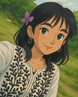 Payal Ray Instagram - Kaisi lag rahi hu #ghibli style me🤓
.
.
.
.
.
#ghibli #ghiblistudio #ghibliart #ghiblistyle #ai