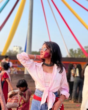 Payal Ray Instagram - Holi hai bhai holi hai🔥💥
.
.
.
.
#instagram #holi #white #outfit #fypシ