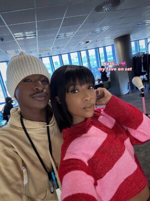 Pearl Modiadie Instagram - Ready? Set 🎬 Go!!
#setlife #actress
A few weeks in, a few more to go! 🖤