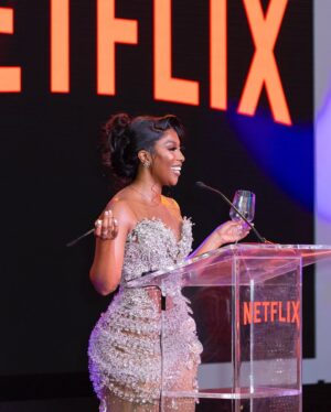 Pearl Modiadie Instagram - Honoured to have hosted this special celebration of storytelling and connection at the Netflix Gratitude Gala.
Here’s to the amazing filmmakers, to the people crafting magic behind the camera, the ones bringing characters to life on screen and to the magicians building the worlds for these stories to unfold.
To more incredible stories that bring us all together! .
Thank you for having me @netflixsa ❤️🎬
#EventMC for the #NetflixGratitudeGala