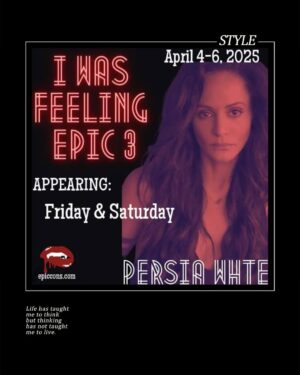 Persia White Instagram - See you at “I was feeling Epic 3” We are going to do a few IG LIVES leading up to the convention on April 4th, the same day my new album LOVE STORY comes out. We want to celebrate our LOVE STORY and share some love with you. ❣️🦋💌 this weekend will be our first LOVE STORY LIVE!
Tickets available at www.epiccons.com. #iwasfeelingepic3 #persiawhite #josephmorgan. @epiccons