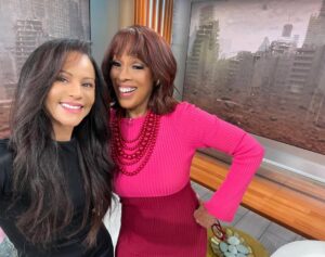Persia White Instagram - Thank you Gale and CBS @cbsmornings @vladduthierscbs @pix11news and all the amazing people who welcomed us today! We love New York!