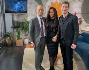 Persia White Instagram - Thank you Gale and CBS @cbsmornings @vladduthierscbs @pix11news and all the amazing people who welcomed us today! We love New York!