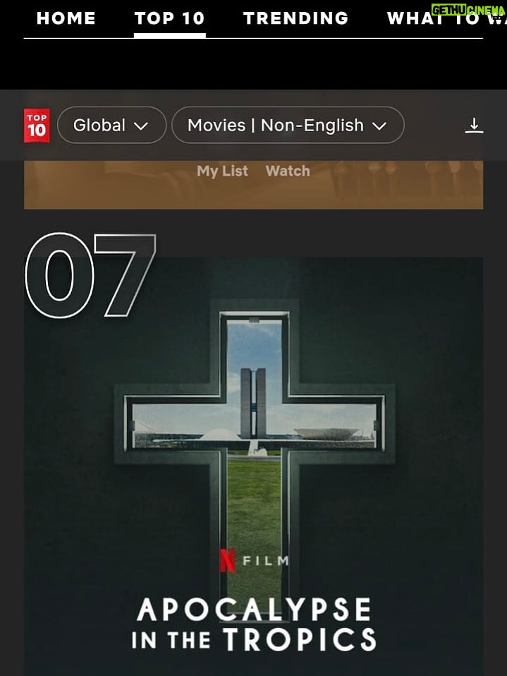 Petra Costa - 11.9K Likes - Nosso filme Apocalipse nos Trópicos está no Top 10 global da Netflix — em 7º lugar entre os filmes de língua não inglesa no mundo inteiro. 🌎💥

Obrigada a cada pessoa que assistiu, compartilhou, comentou, indicou.Se você ainda não viu, está disponível na Netflix! 

Assista, divulgue, convide outras pessoas a ver. Com uma forcinha quem saba a gente chega no Top 1?