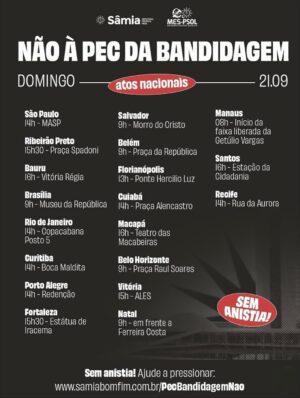 Petra Costa Instagram - A cena fala por si: a celebração de uma vitória política camuflada de devoção. O que deveria ser espaço de representação do povo se transforma em púlpito para legitimar a blindagem de crimes.
A democracia exige vigilância, sobretudo quando símbolos religiosos são usados como cortina para encobrir ataques contra ela.
Neste domingo, 21, é nas ruas que precisamos mostrar que a democracia não se negocia.