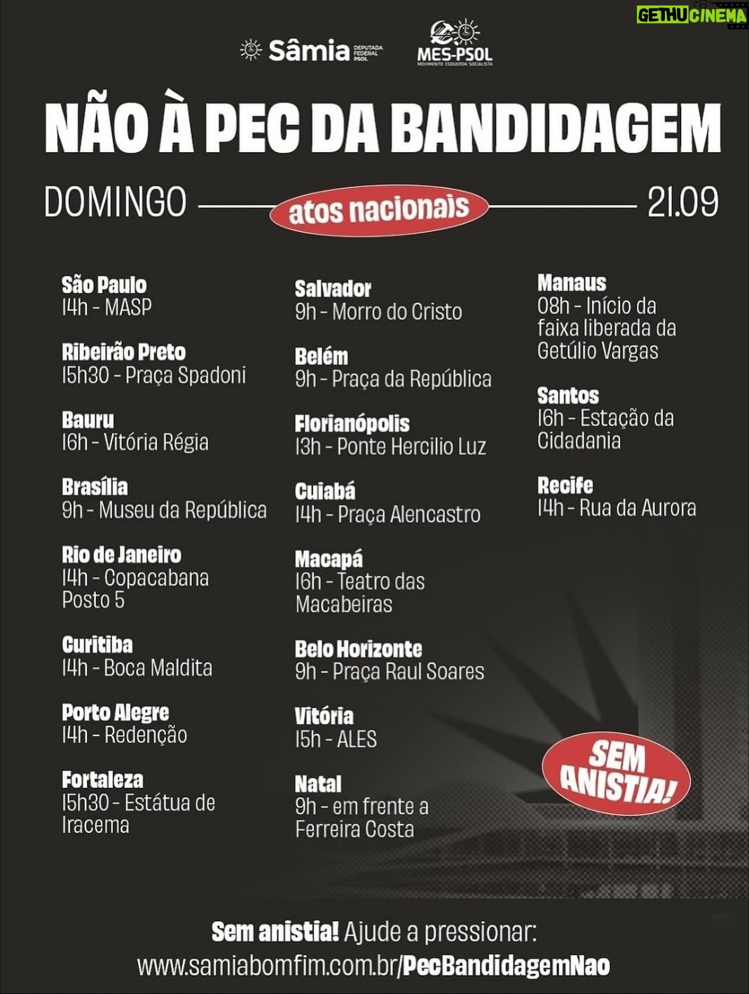 Petra Costa - 15K Likes - A cena fala por si: a celebração de uma vitória política camuflada de devoção. O que deveria ser espaço de representação do povo se transforma em púlpito para legitimar a blindagem de crimes.

A democracia exige vigilância, sobretudo quando símbolos religiosos são usados como cortina para encobrir ataques contra ela.

Neste domingo, 21, é nas ruas que precisamos mostrar que a democracia não se negocia.
