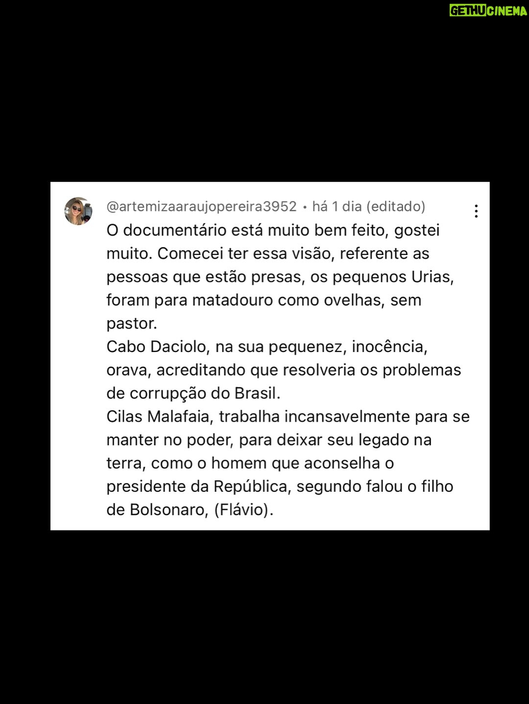 Petra Costa - 12.3K Likes - Uma semana de Apocalipse nos Trópicos na Netflix
Alegria acompanhar como o filme tem ecoado por aí, nos stories, posts e comentários.