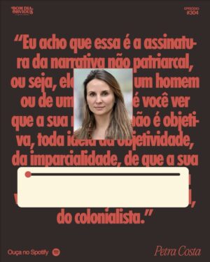 Petra Costa Instagram - Tem novo episódio de Bom Dia, Obvious com a cineasta @petracostal e @marcelaceribelli conversando sobre democracia, religião e esperança ativa. Petra lança o documentário “Apocalipse nos Trópicos”, na Netflix, e explica o que significa, para ela, contar histórias por lentes não patriarcais. Ouça no Spotify e nas demais plataformas de áudio.