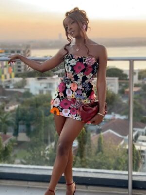 Phina Instagram - “..Boy i’m drowning, oh it’s you i’m wanting..”🤭🌸🌸🌺

Stream my song #rehab , it’s available on all digital platforms! 🙈, it’s for a special “someone”🤭!

Dress @abbiebest_closet
Location @urbanbycityblue.dar