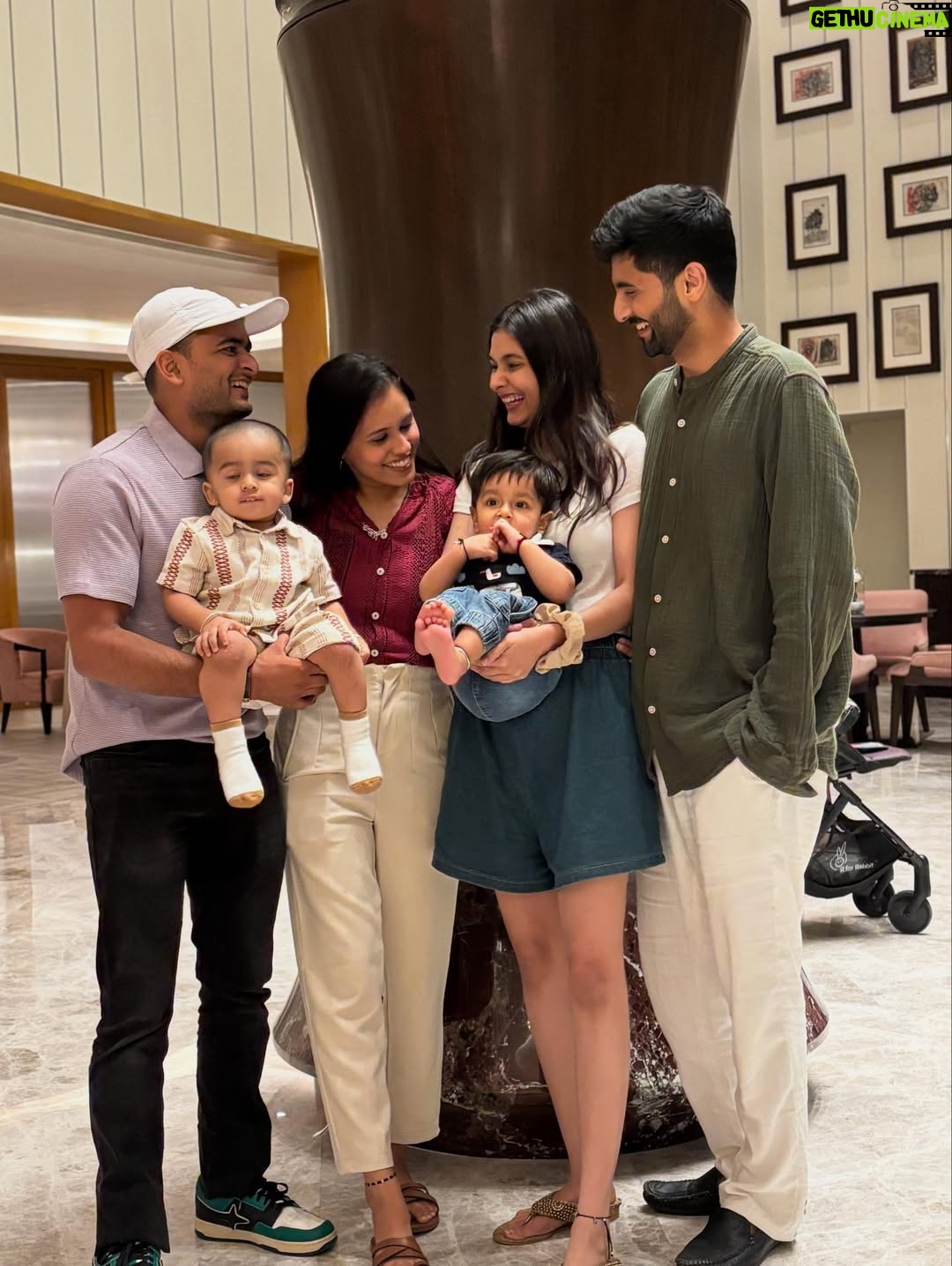 Pooja Bafna - 59.6K Likes - And finally we made it out of Instagram 🫰🏻🫶🏻❤️ 
Comment below your favourite picture because ours is definitely the last one- 6th 😍 ❤️

[best couple , parents , couple goals , parenting , best son , picture of the day , pooja Karan Bafna , the goofy ones ]