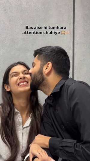 Pooja Bafna Instagram - You and who ? Comment below and tag NOWWW 🫶🏻🙈
#couple #couplegoals #marriage #relationshipgoals #husbandandwife
Moments like these , happy marriage , couple goals , marriage goals , relationship , husband and wife
