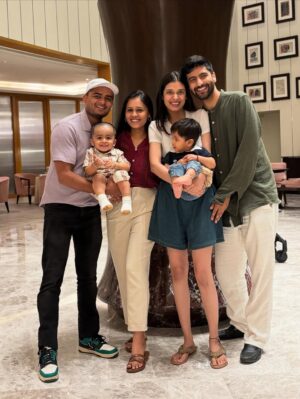 Pooja Bafna Instagram - And finally we made it out of Instagram 🫰🏻🫶🏻❤️ 
Comment below your favourite picture because ours is definitely the last one- 6th 😍 ❤️

[best couple , parents , couple goals , parenting , best son , picture of the day , pooja Karan Bafna , the goofy ones ]