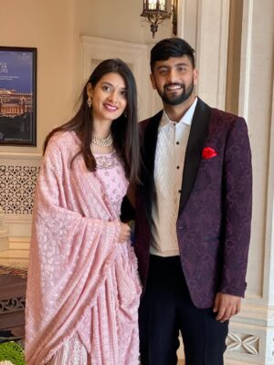 Pooja Bafna Instagram - 5 years ago - the first wedding we attended as a married couple. Beautiful memories and swipe till the end to see our favourite photo 🫶🏻🧡🧿