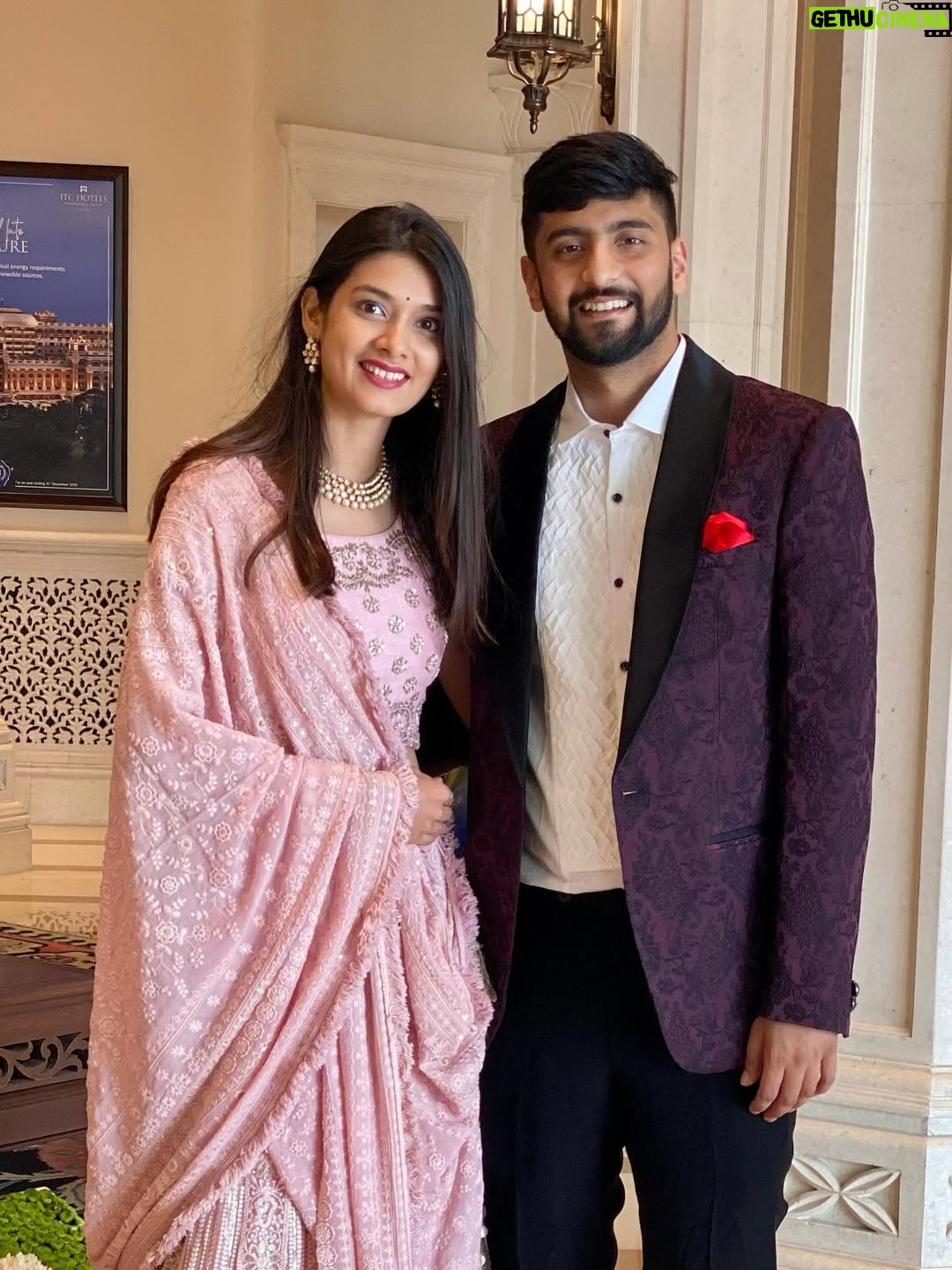 Pooja Bafna - 117.5K Likes - 5 years ago - the first wedding we attended as a married couple. Beautiful memories and swipe till the end to see our favourite photo 🫶🏻🧡🧿