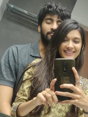 Pooja Bafna Instagram - A few pictures from our courtship days 🧡🫶🏻 Do you think we look the same after 6 years ? 🙈❤️ our favourite picture is the last one which is yours ? ✨