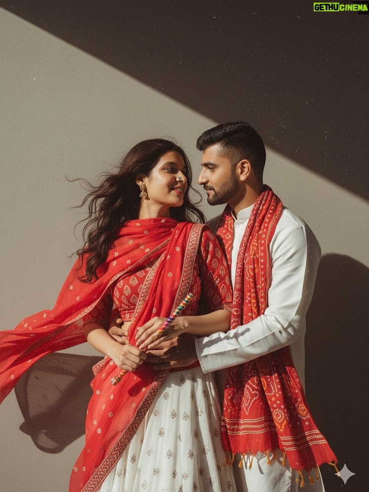 Pooja Bafna - 49.7K Likes - Because we are unable to attend actual dandiya nights we made AI do it for us. Which one is your favourite 1-2 or 3 ❤️🙈🫶🏻