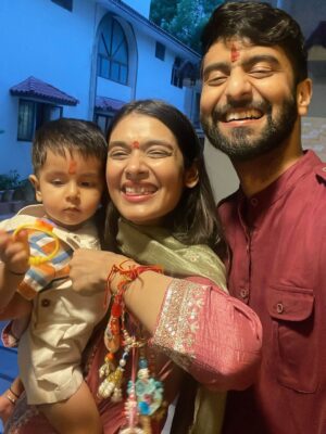 Pooja Bafna Instagram - Rakshabandhan 2025 ✨ what’s your favourite1-2-3 or 4 ours is the last video ❤️🫶🏻