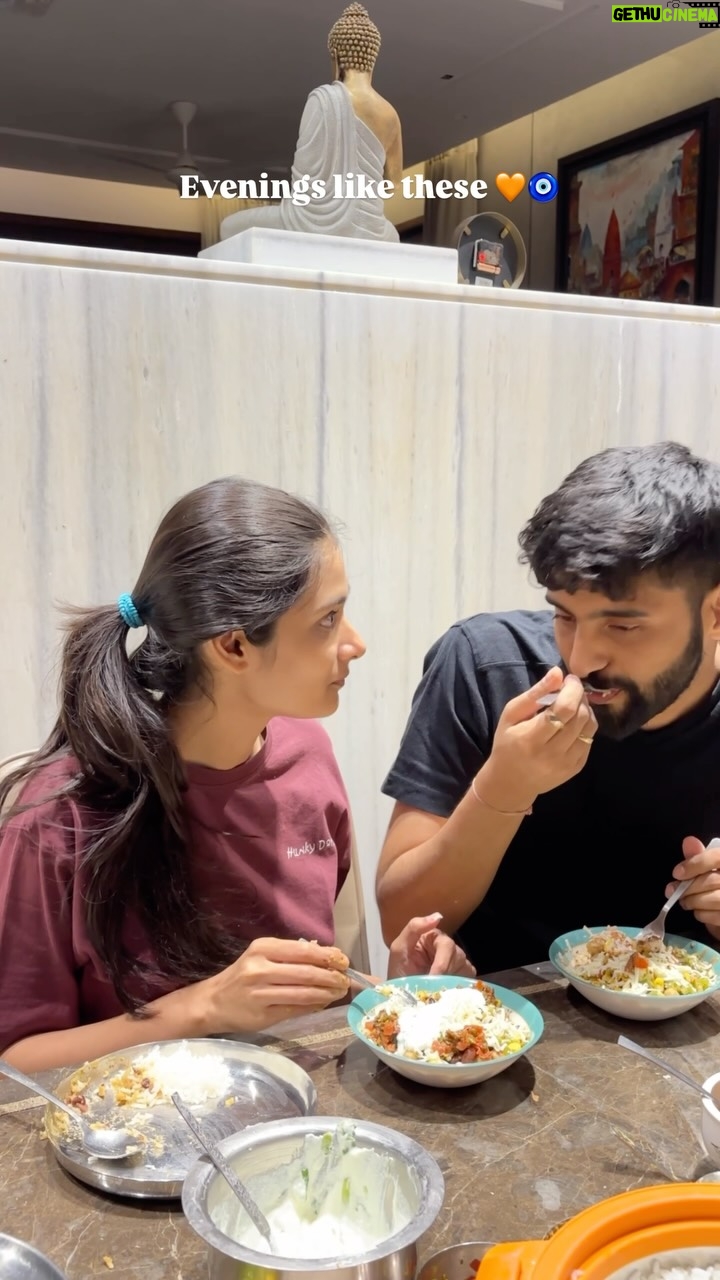 Pooja Bafna - 110.3K Likes - When you cook for him and he loves every bit of it 🫶🏻❤️ Tag and share it with your love ✨🥰

#reels #reelitfeelit #reelkarofeelkaro #instagram #instagood #couplegoals #marriagegoals #husbandandwife #explorepage #trendingreels #viralreels #poojakaranbafna 

Couple goals , marriage goals , relationship goals , viral couple , reels , explore , trending , husband and wife , pooja karan bafna