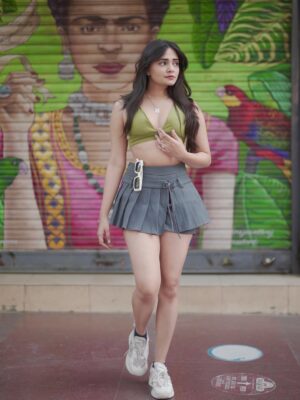 Pooja Jain Instagram - Sugar and spice 💅

Bottoms @savana 

📸 @shivamsgraphy 

Use my coupon code ‘Pooja645’ for some additional discounts 🛍️

[ explore, outfit, delhi, shoot , outfit inspiration, skirt ]
#explorepage #outfits #delhi #khanmarket #foryou