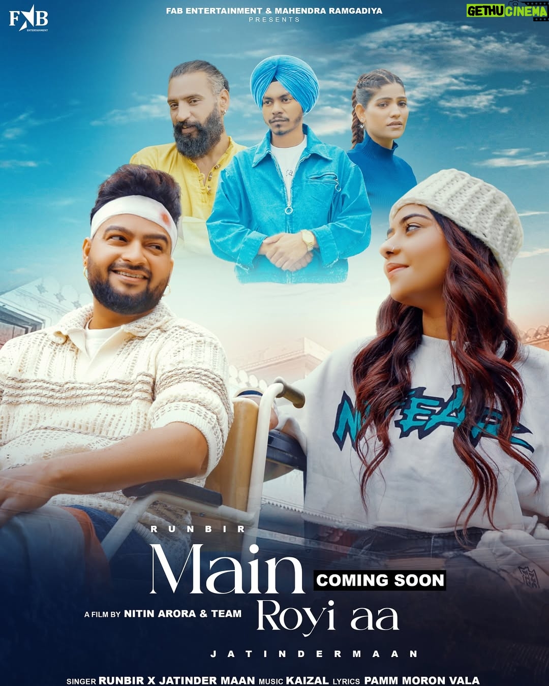 Pooja Rampal - 1.7K Likes - New Song 🚨 
“MAIN ROYI AA”
Singers - @runbirworld  ft. @jatindermaanofficial 
Music - @mr.kaizal 
Lyrics - @pammmoronvala 
Produced by MAHENDRA SINGH RAMGADIYA
Mix/Master - @freakfolksmusic_ 
Starring - @runbirworld @poojarampal2906 @bhardwaj.nitin89 @aashi2418oficial 
Director - @nitin_lyrical_boy 
Editor - @vinnie_creations786 
Dop - Prakash Biswas
Label - @fabentofficial 
#MainRoyiAa #runbir #runbirworld