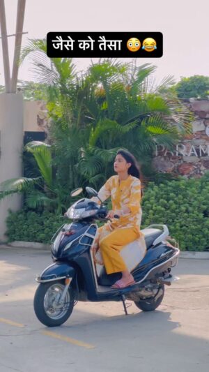 Pooja Saxena Instagram - Jaise ko taisa..šš
#pooja_saxena_111 #comedy #funnyvideos