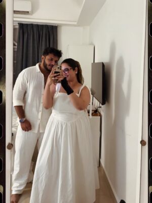 Prableen Kaur Bhomrah Instagram - A hot minute with all my boys 🥰
@charaavi_studio outfit!