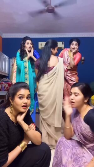 Preethi Sanjiv Instagram - Tag your vibe gang 😁🙌🤩
💃💃Vibe vibe vibe 💃💃💃💃
#moondrumudichu #suntvserial #suntvactress