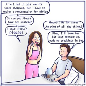 Preethi Singh Instagram - Ep.07 What do you want?!
The Karela People
Illustrator- @undotts.comics
.
.
.
.
.
.
.
.
#comicbooks #comedy #comics #couplecomics #comic #thekarelapeople