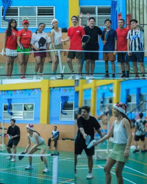 Prisia Nasution Instagram - my self love era: Christmas eve, i do what i like best… getting some sweat. what ever the sport is. this time,  its pockleball.. thanks to @kadallincah.pickleball community… starting as pickleball friends becoming my new family.. love it

also thanks to @gelanggang.jaksel for the festive court
and beautifully captured by @audityanggita