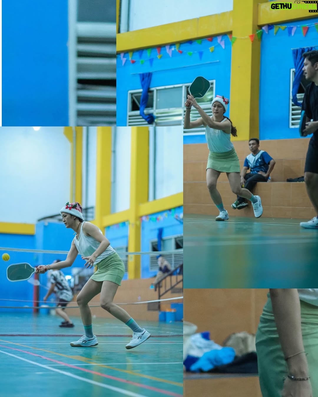 Prisia Nasution - 9K Likes - my self love era: Christmas eve, i do what i like best… getting some sweat. what ever the sport is. this time,  its pockleball.. thanks to @kadallincah.pickleball community… starting as pickleball friends becoming my new family.. love it

also thanks to @gelanggang.jaksel for the festive court
and beautifully captured by @audityanggita