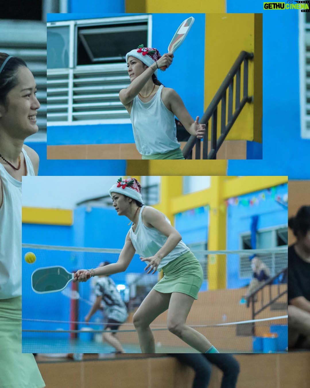 Prisia Nasution - 9K Likes - my self love era: Christmas eve, i do what i like best… getting some sweat. what ever the sport is. this time,  its pockleball.. thanks to @kadallincah.pickleball community… starting as pickleball friends becoming my new family.. love it

also thanks to @gelanggang.jaksel for the festive court
and beautifully captured by @audityanggita