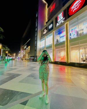 Priyanshi Pandey Instagram - Serving looks and city lights ✨ Just another night out in style 💃🌆
Click by @panday7954
#photo #style #photographer #photoshoot #fyp #explore