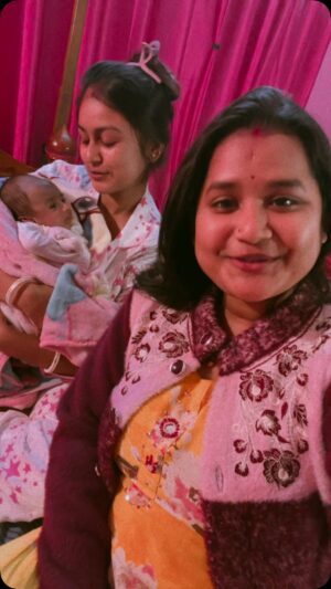 Puja Biswas Instagram - Friend and baby