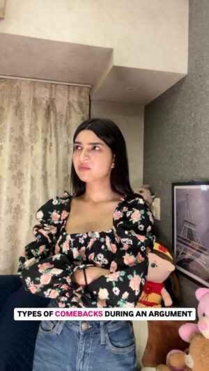 Radhika Guglani Instagram - Which ones do you use the most from 1-7?🤭
.
.
.
.
#comebackgame #argument #fightback #angry #relationship #comeback #girls